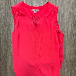 American Eagle Outfitters Coral Button-Up Top